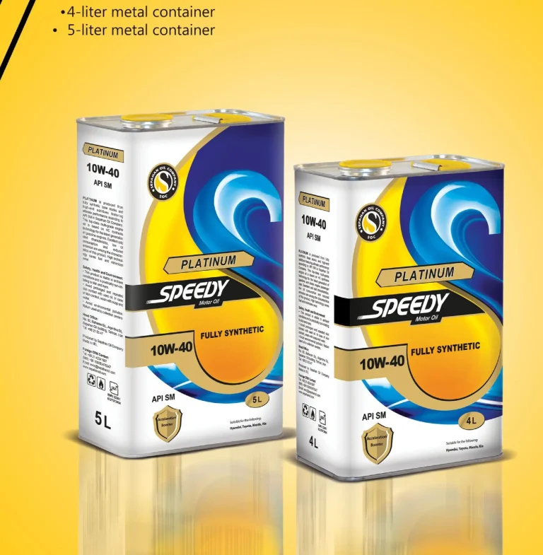 روغن موتور پلاتینیوم اسپیدی 10W-40 API SM